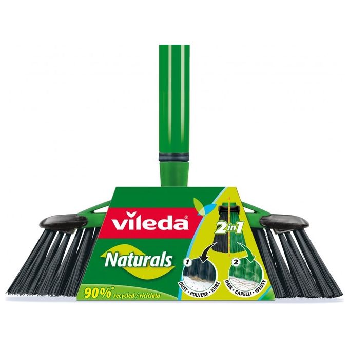 Vileda Scopa 2in1 Naturals con Manico 1pz