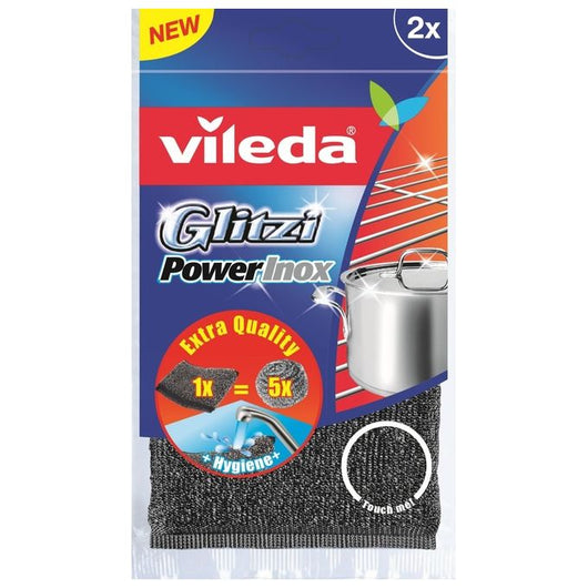 Vileda Spugna Glitzi Power Inox