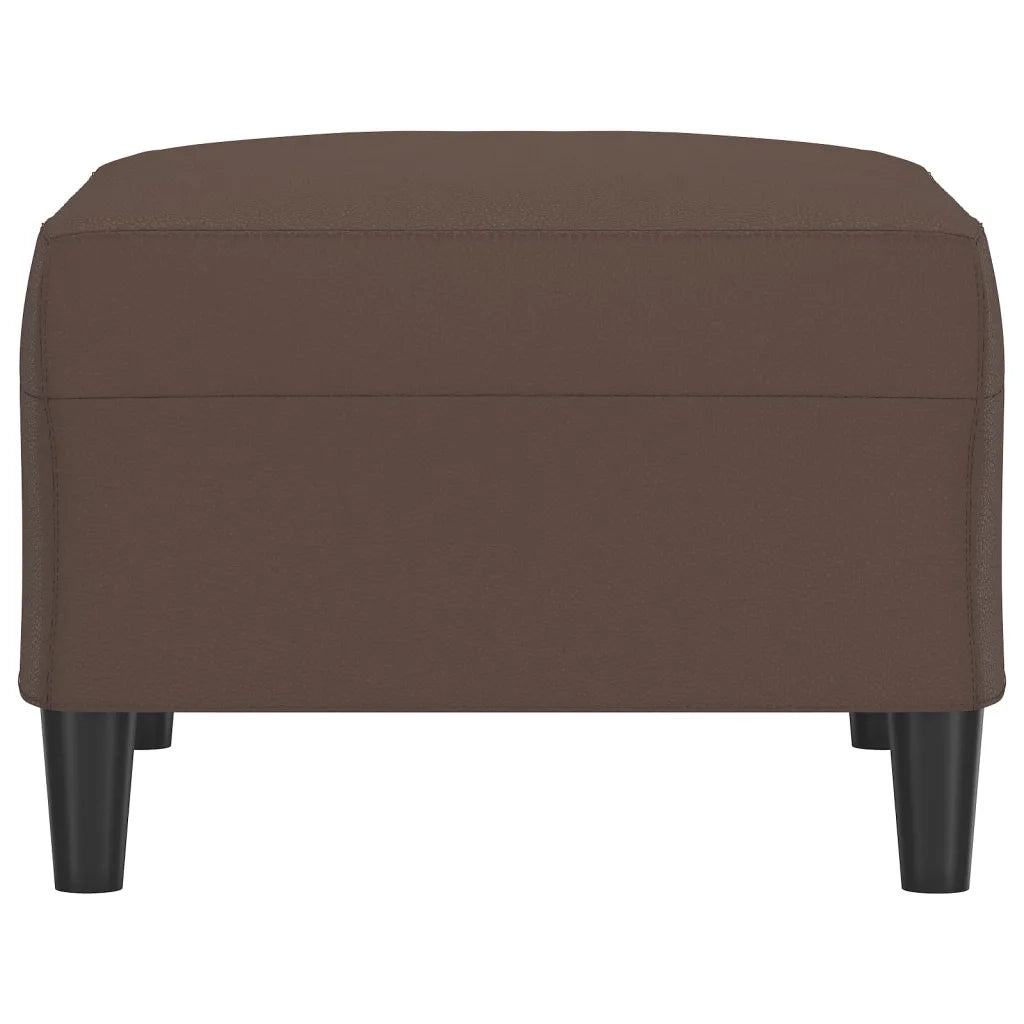 Poggiapiedi Marrone 70x55x41 cm in Similpelle