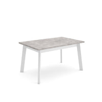Tavolo da Pranzo, 140x90x74cm, Per 6 persone, Gambe in legno, grigio cemento RF2909