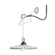 Applique Braccio Classica L&aposAquila Metallo Ceramica Nero Sfumato Rame 1 Luce E27
