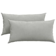 Cuscini da Divano 2 pz | Cuscini per sedie Grigio chiaro 80 x 40 cm Tessuto