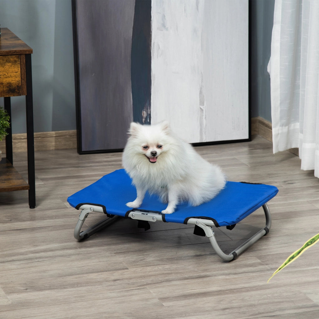 Brandina per Cani Pieghevole Rialzata ¨C zephmum ¨C Blu 59x46x15 cm