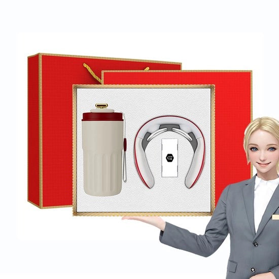 Set di regali per il viaggio - Accessorio per il caffè con funzione di massaggio - Regalo per le feste - Caffè in acciaio inossidabile - Contenuto: 1 pezzo