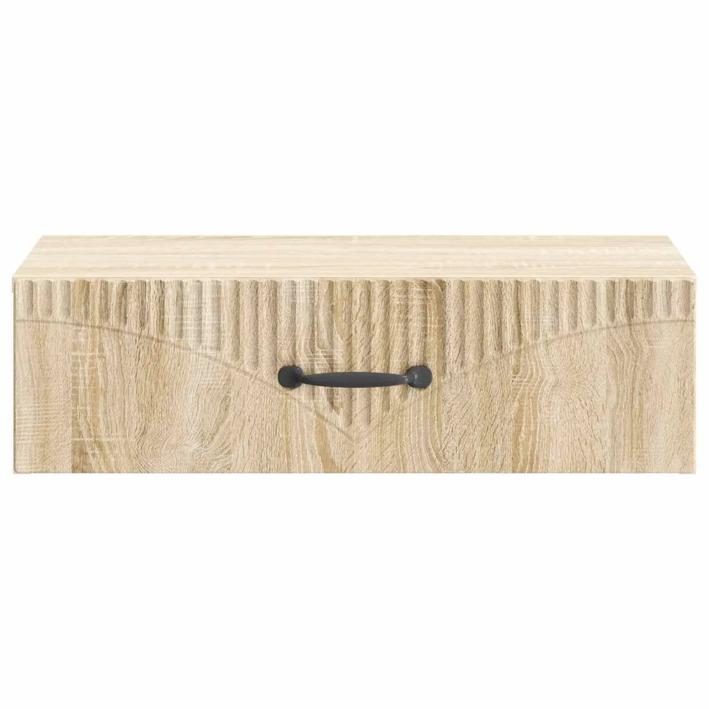 Tavolino da Parete Laterale Rovere Sonoma 59 x 34,5 x 17 cm