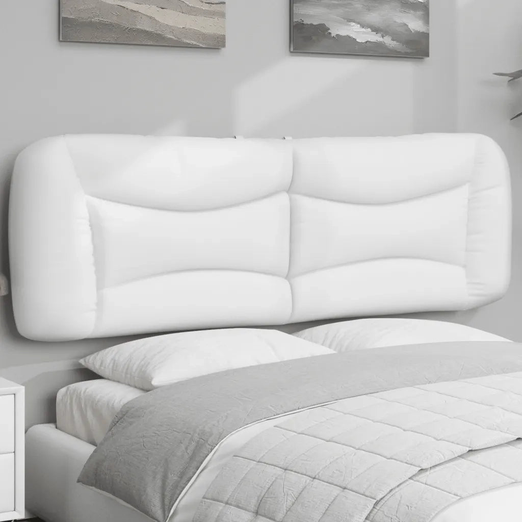 vidaXL Cuscino Testiera Bianco 152 cm in Similpelle