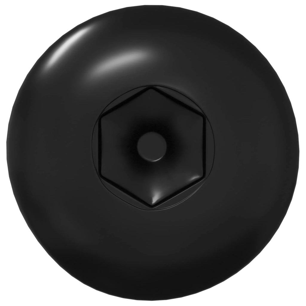 Dadi a Manica 2 pz Nero M4 x 14,5 mm Metallo CFW2369757