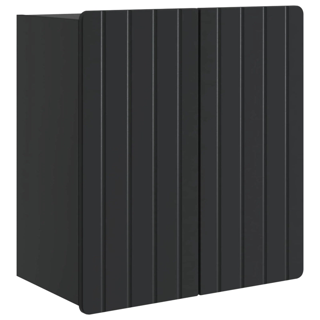 Mobiletto a muro Nero 59 x 31 x 64 cm Legno ingegnerizzato