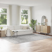 Tappeto Shaggy  con retro in lattice Grigio 240x340 cm