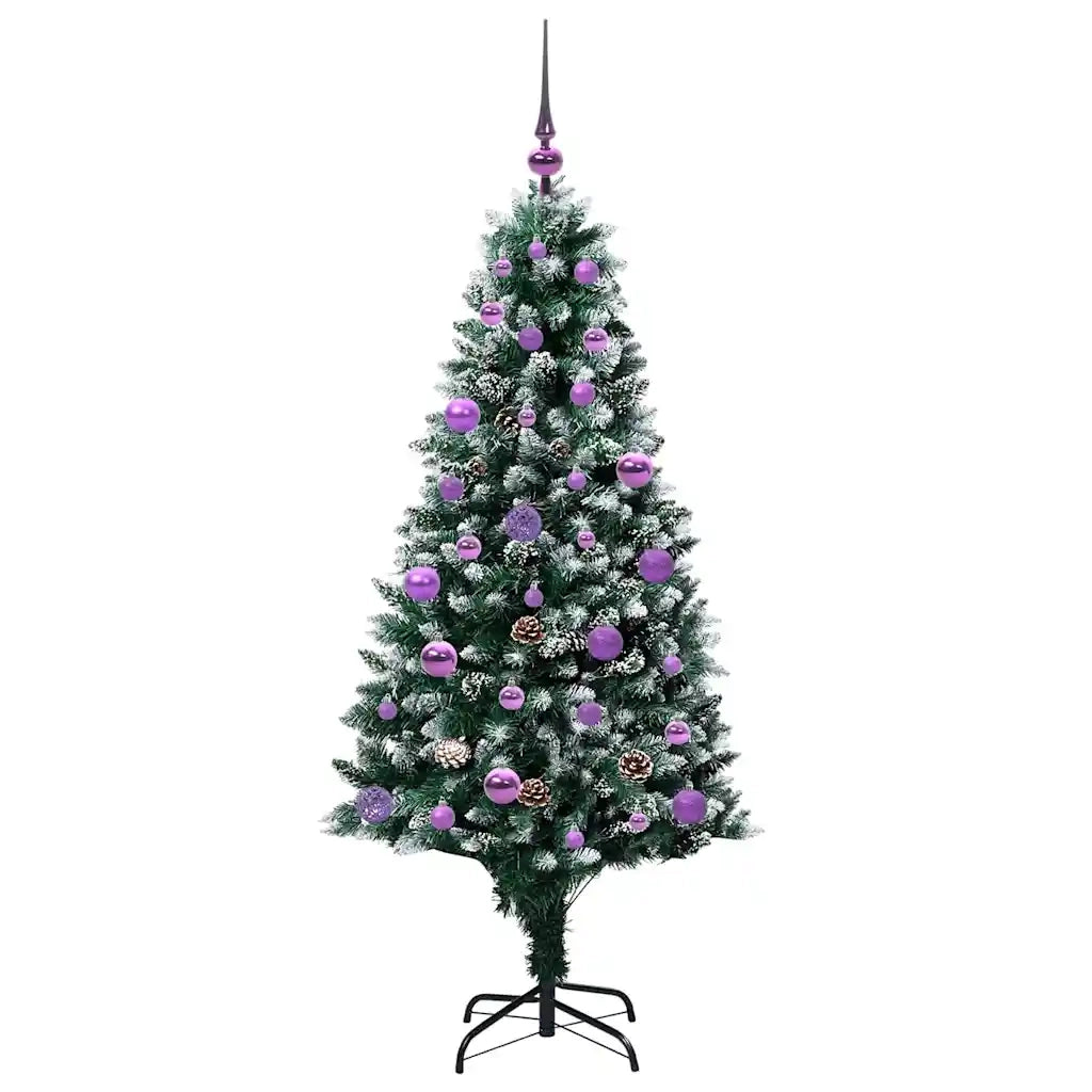 Albero di Natale artificiale con 150 LED Verde 150 cm 3396257