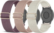 Polsbande Premium in Nylon Elastico per Orologi Intelligenti Garmin - Set da 3 - Compatibile con 18mm Garmin Venu 3S/Venu 2S - Polsbande Stropicciabile a Cappio per Forerunner 255S/265S - Donna Uomo.