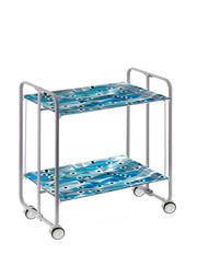 Carrello da cucina pieghevole grigio con ruote BAUHAUS 2 ripiani