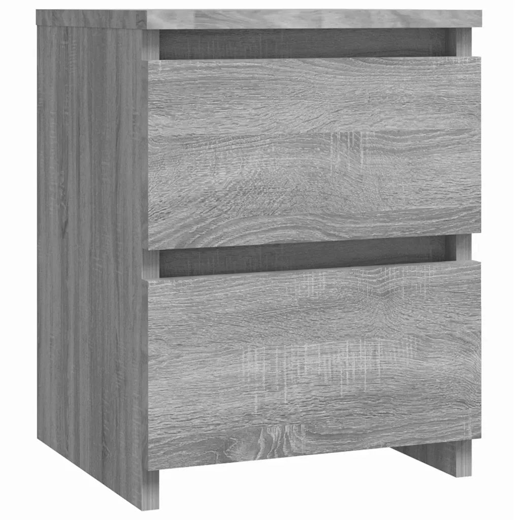 Comodini 2 pz Grigio Sonoma 30x30x40 cm in Legno Multistrato 815330
