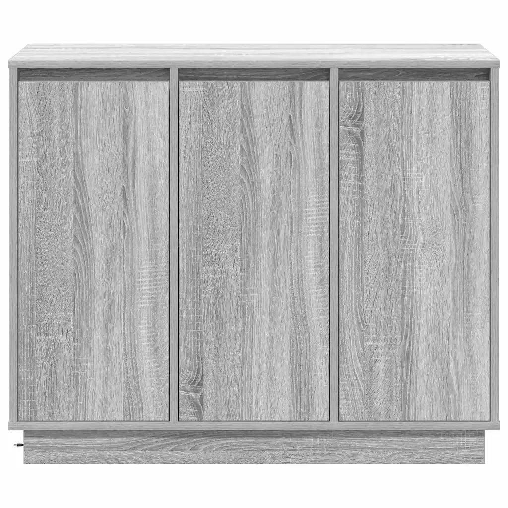 Madia LED Grigio Sonoma 90 x 32 x 75 cm Legno ingegnerizzato 869679