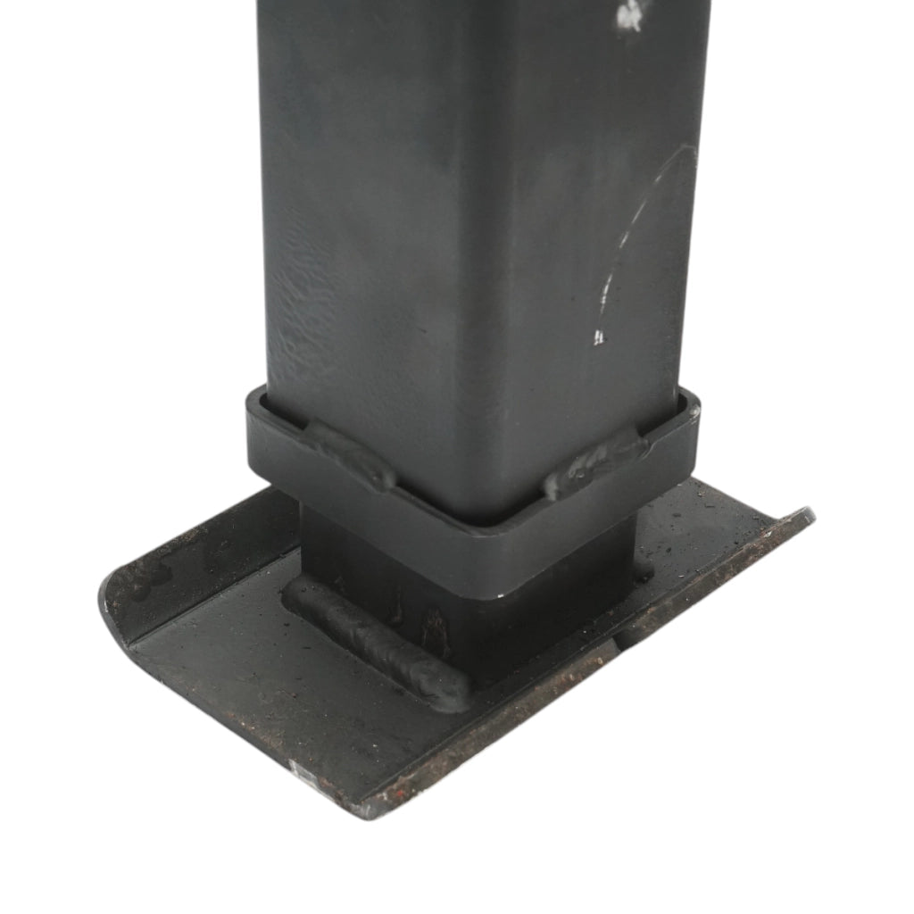 Piede di supporto per rimorchio regolabile con manovella, 58 cm, fissaggio laterale, carico massimo 4000 kg
