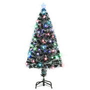 Albero di Natale Artificiale Supporto/LED 120 cm Fibra Ottica