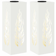 Faro LED solare per sentieri 2 pz Bianco CFW6349339