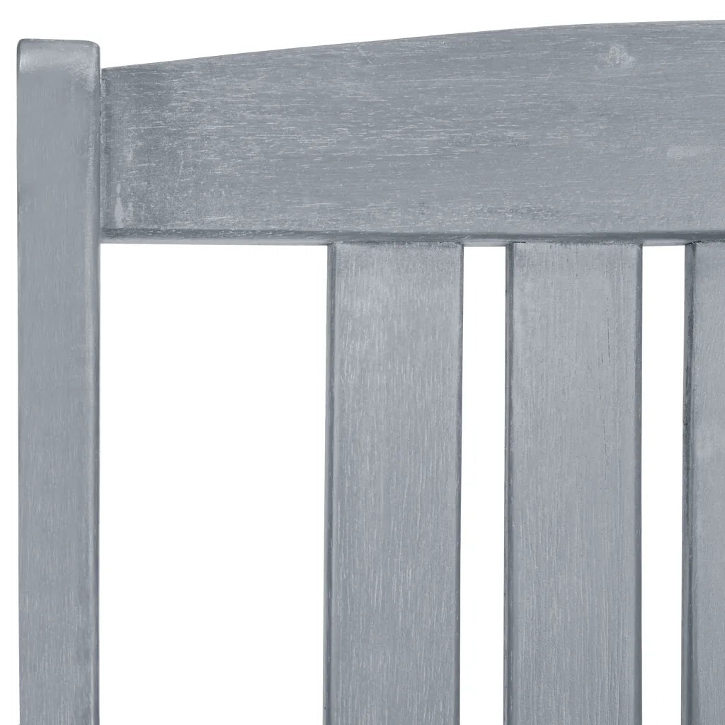 Sedie da Giardino con Cuscini 4 pz in Massello di Acacia Grigio 3061252