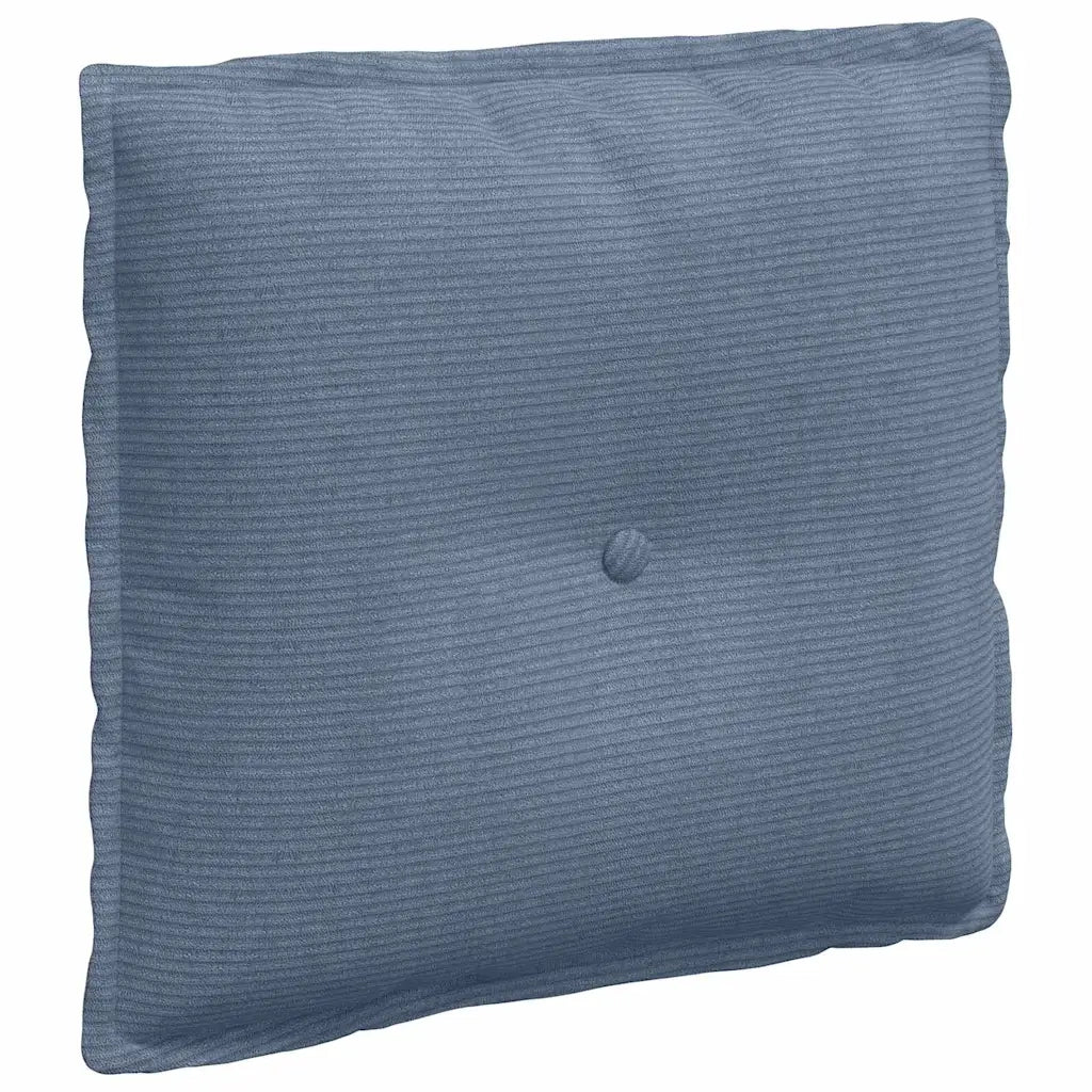 Cuscino per Schiena Blu 50 x 45 cm Tessuto in Cords 42014653