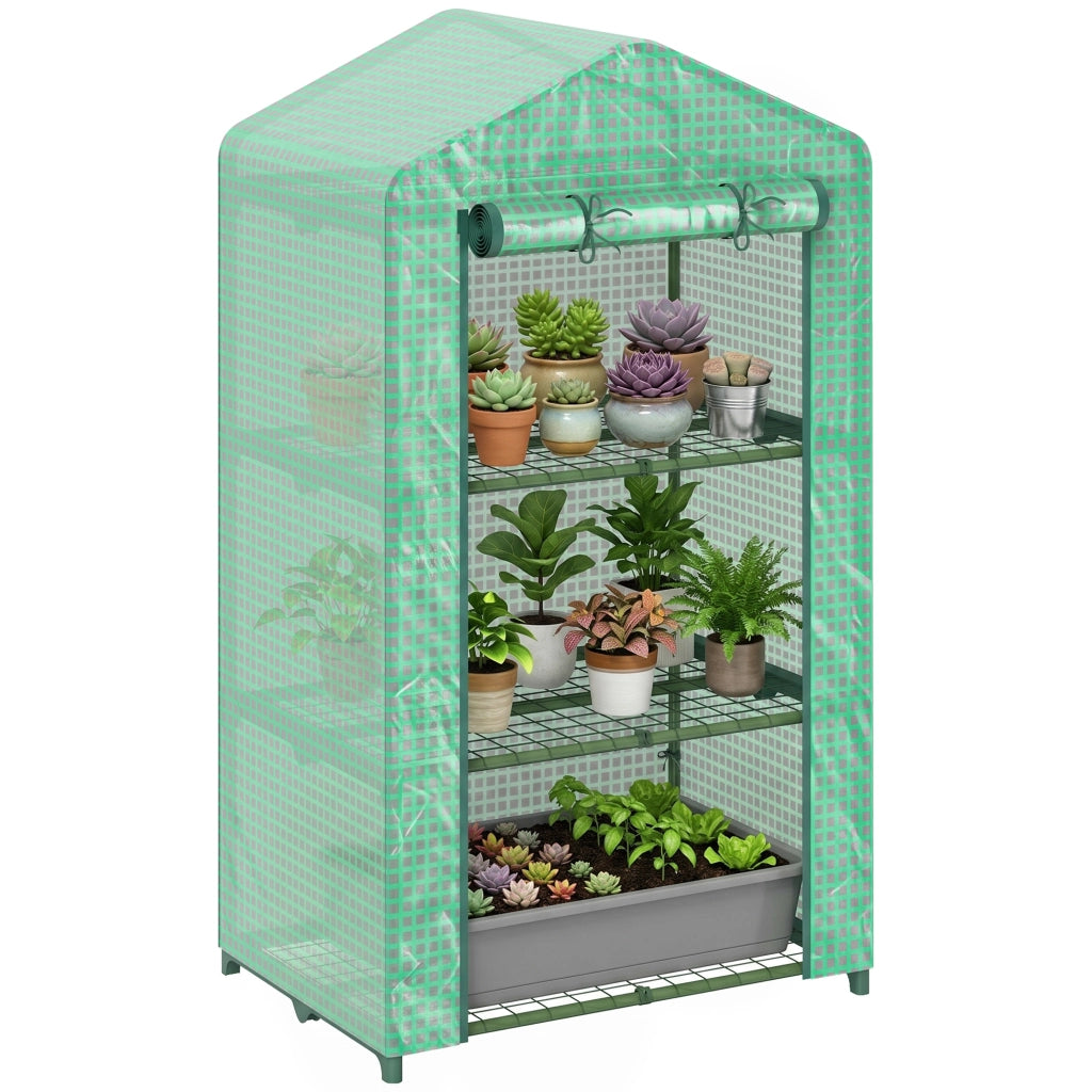 Serra Giardino 3 Livelli ¨C Zephmum ¨C Verde 69x49x125 cm