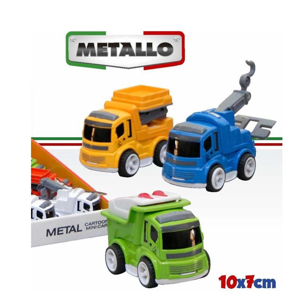 Trade Shop - Macchinina Con Frizione Giocattolo Educativo Bambini Camion Con Retro Carica -