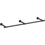 Appendiabiti a parete industriale in acciaio nero