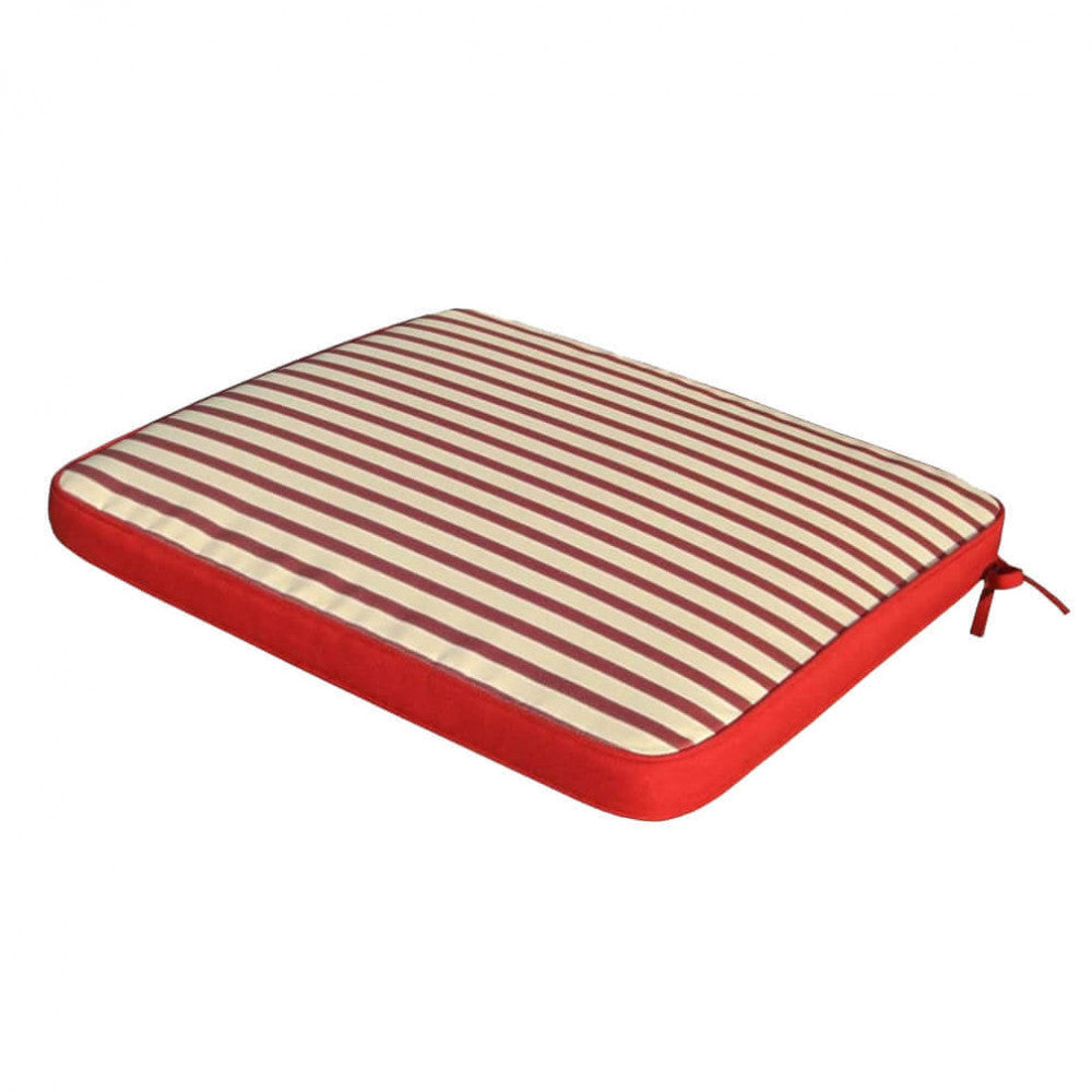 Cuscino Real Seduta 39x39x4 cm in Poliestere Rosso