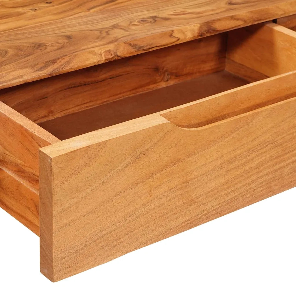 Tavolo Consolle | Tavolo d'Ingresso con cassetto Marrone 110 x 30 x 80 cm