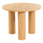 Tavolino da caffè in legno chiaro Legno ingegnerizzato Retrò Rotondo Soggiorno Legno impiallacciato