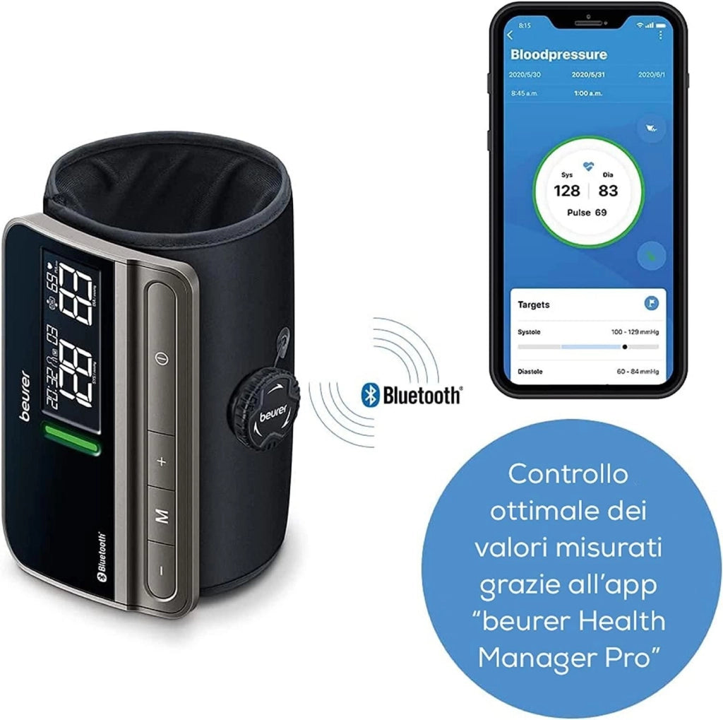 Beurer BM 81 Easy Lock Misuratore di Pressione da Braccio All-In-One con Sistema di Chiusura