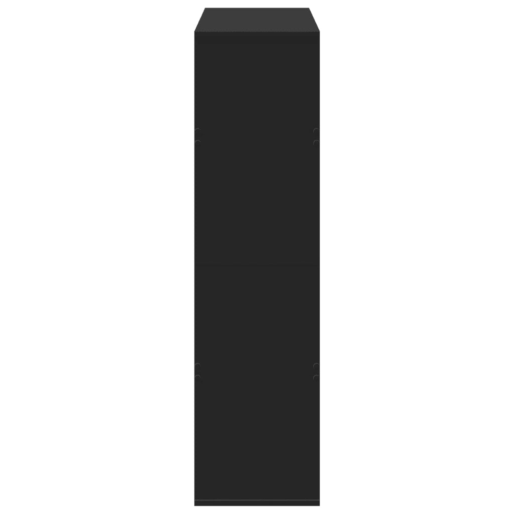 vidaXL Divisorio Stanza Nero 100x33x125,5 cm in Truciolato