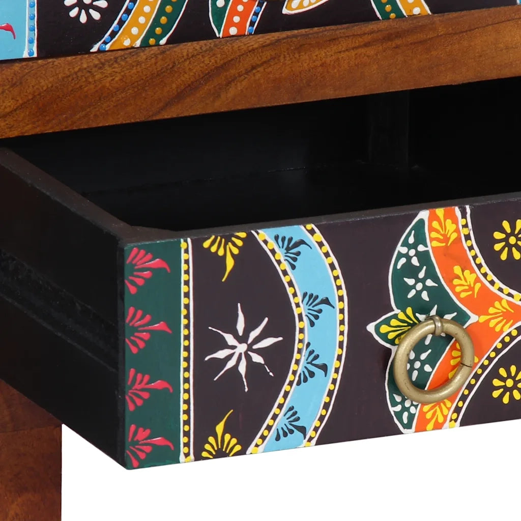 Credenza-Buffet-Armadio da cucina Multicolore 50x35x60 in Legno Massello di Acacia 531864