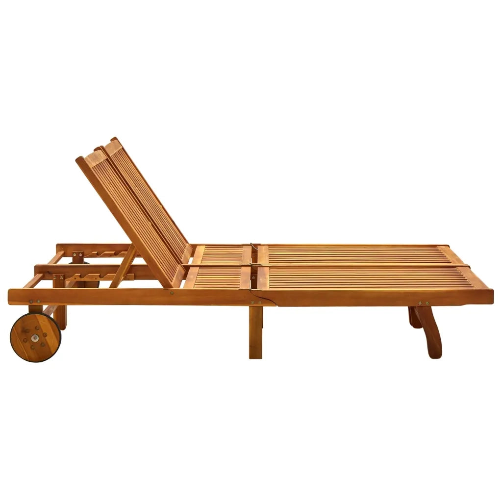 Sdraio da Giardino a 2 Posti con Cuscini in Massello di Acacia 3061384