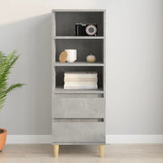 Credenza Grigio Cemento 40x36x110 cm in Legno Multistrato 821240