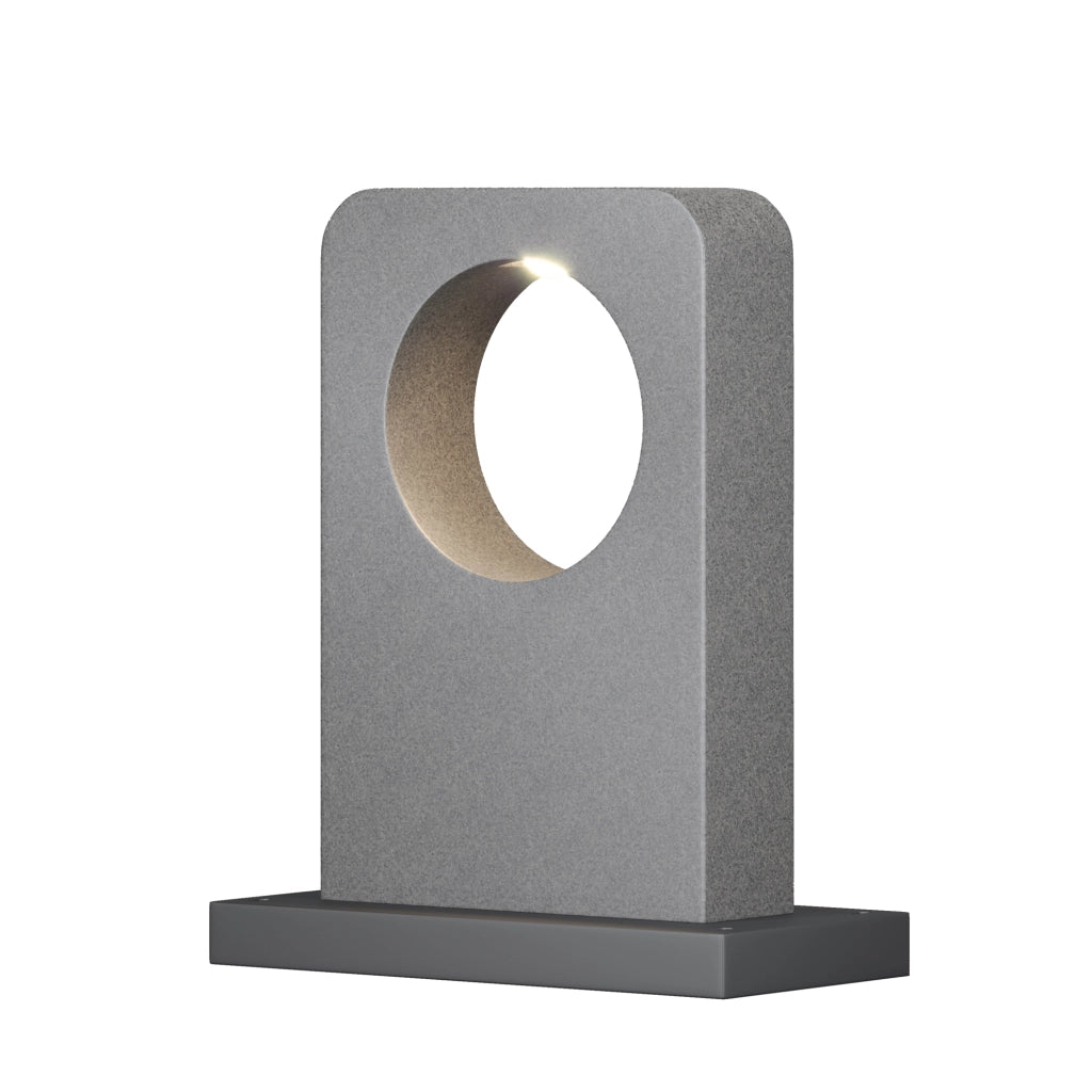 Lampada da giardino BETONE grigia cemento LED IP65