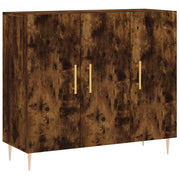 Credenza | Madia | Buffet da pranzo | Armadio da pranzo Rovere Fumo 90x34x80 cm in Legno Multistrato