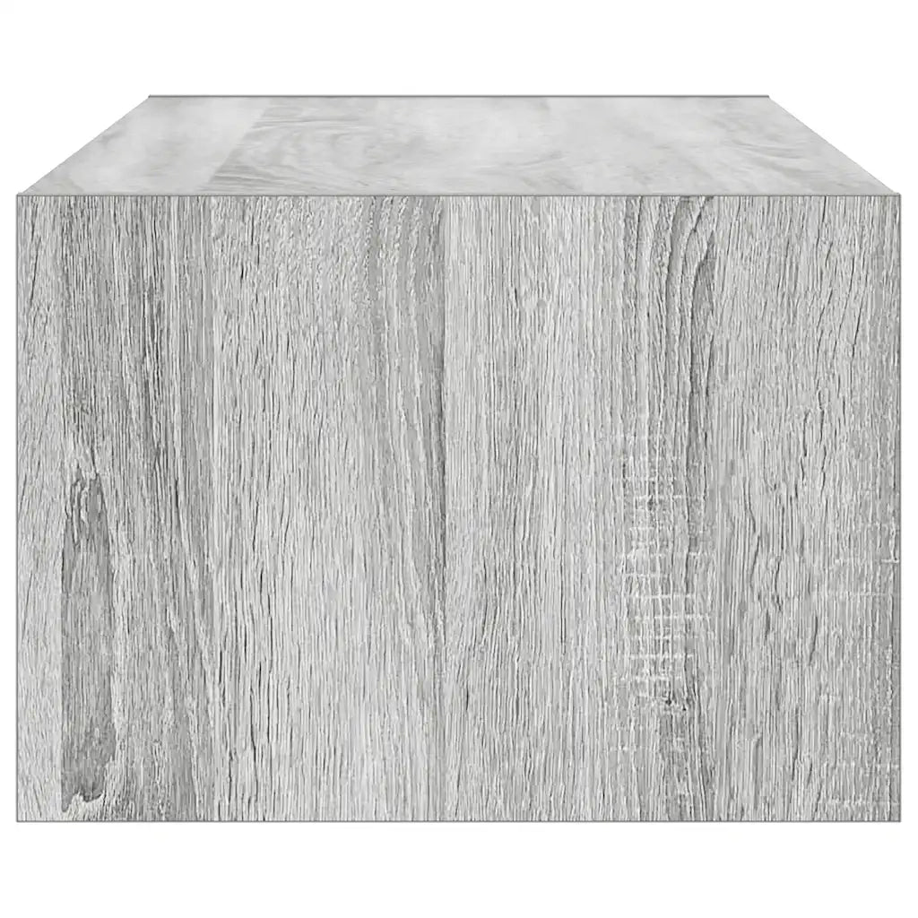 Mobile Porta TV con Luci LED Grigio Sonoma 100X35,5x25 cm 860243