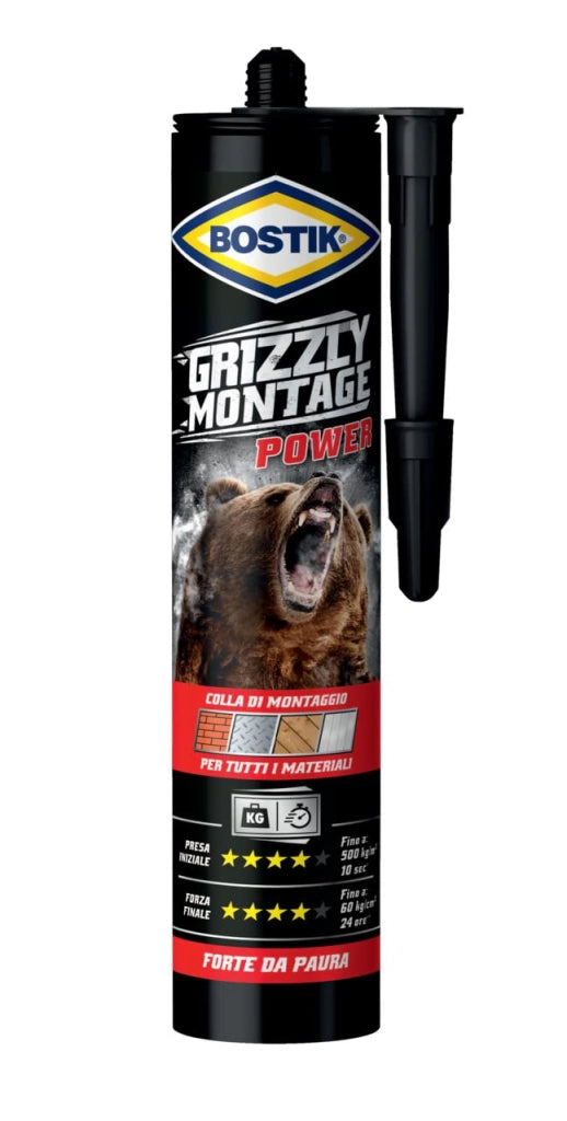 COLLA 'GRIZZLY MONTAGE POWER' gr. 370  - cartuccia  - BOSTIK