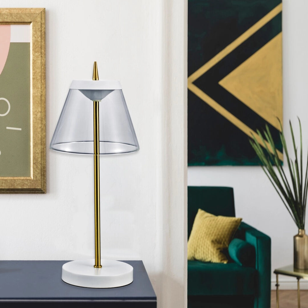 Lampada da tavolo Rabalux Aviana bianca LED 6W 4000K