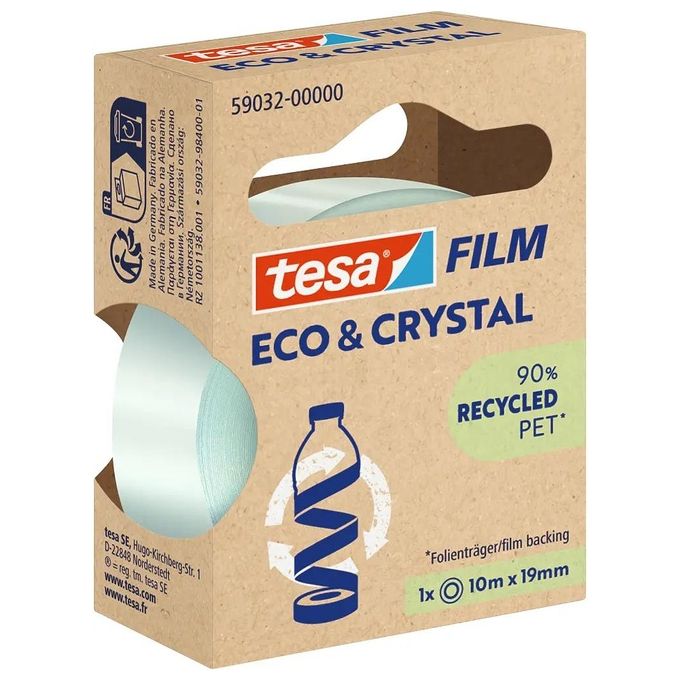 TESA Eco & Crystal 10 m Polietilene tereftalato (PET)