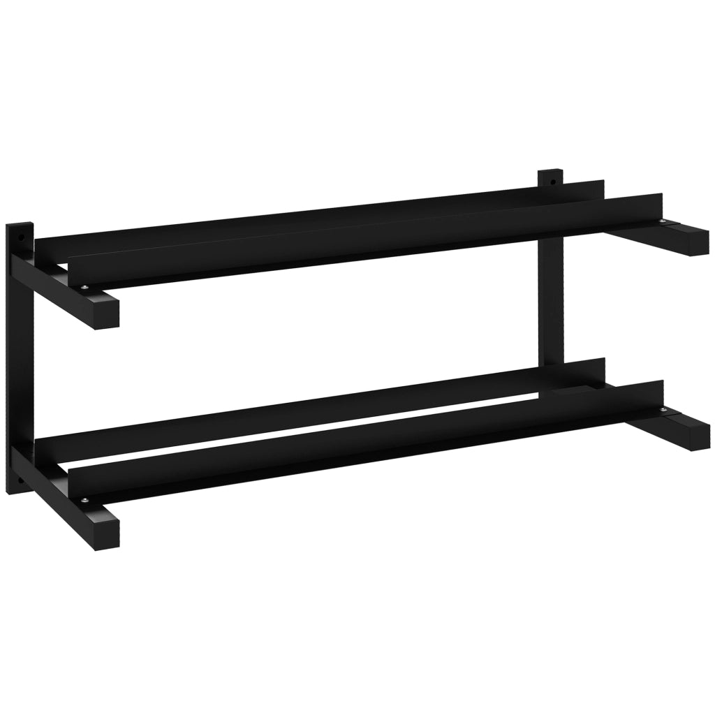 Portapesi per manubri ¨C zephmum ¨C Nero, Acciaio, 98x40x35 cm