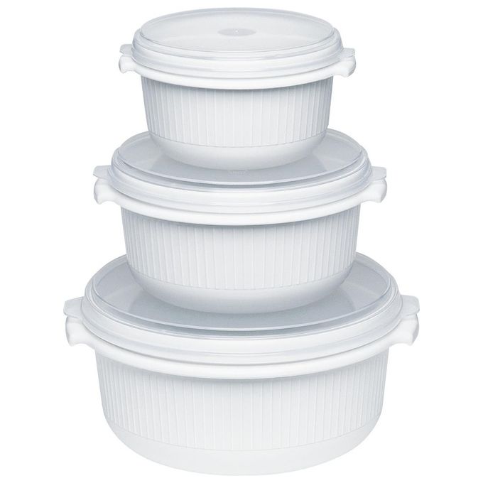 EMSA 459061200 recipiente per cibo Bianco 3 pz