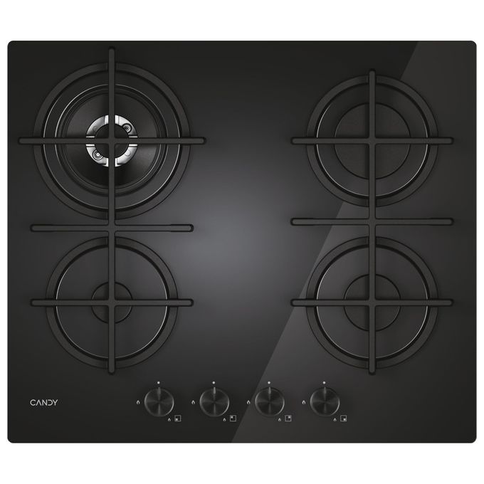 Candy Moderna CVG6BR4WTB Nero Da incasso 60 cm Gas 4 Fornello(i)