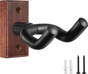 Sostegno per Chitarre per Parete in Legno di Massa per Acoestici e Elettrici, Basso e Ukulele