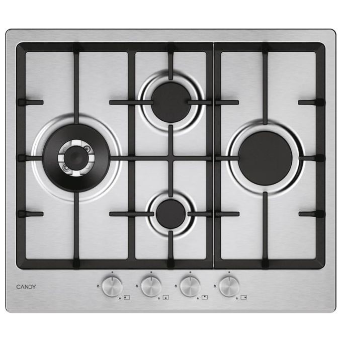 Candy Moderna CHG6D4WTX Acciaio inox Da incasso 59.5 cm Gas 4 Fornello(i)
