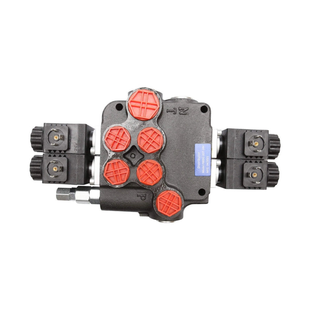DISTRIBUTORE OLEODINAMICO ELETTRICO P80 a 2 vie, 24V