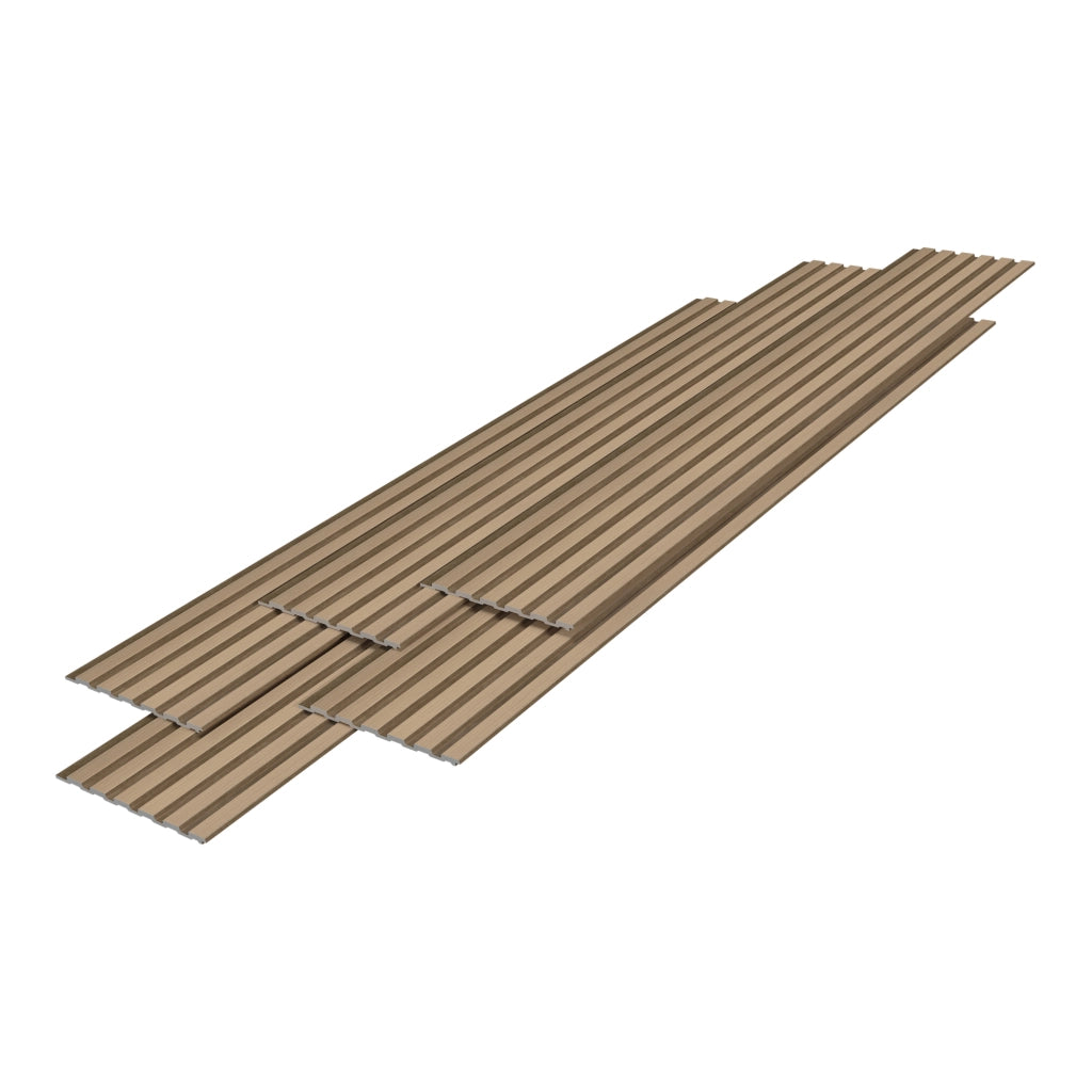Set Borger di 20 Pannelli Murali 3D - Effetto Rovere Chiaro NEU.HOLZ