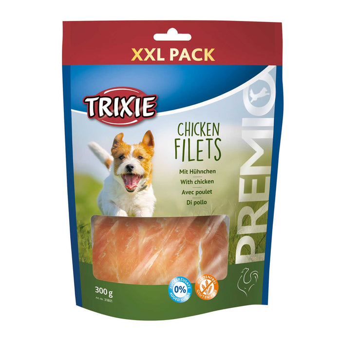 TRIXIE Chicken Filets Premio XXL Pack - Pour chien - 300g