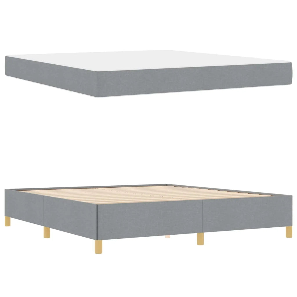 Struttura del letto Grigio chiaro 180 x 200 cm Tessuto 3398955