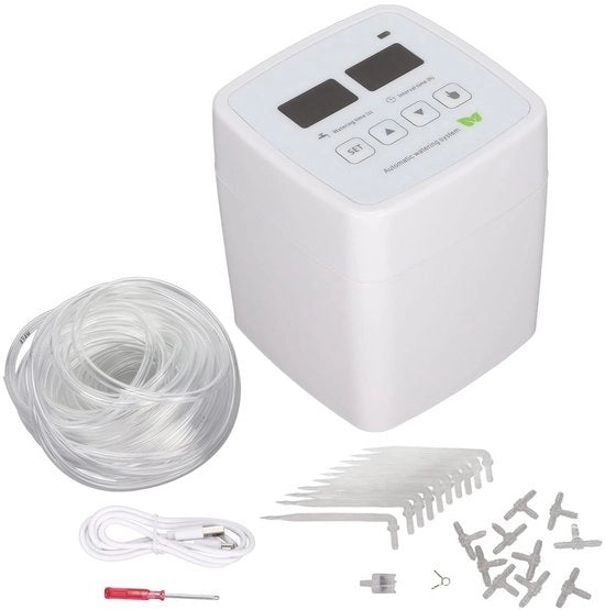 Pianta Automatica con Timer - Irrigazione a Goccia per Interni e Esterni - Kit di Idratazione - 2,5 m di Lunghezza